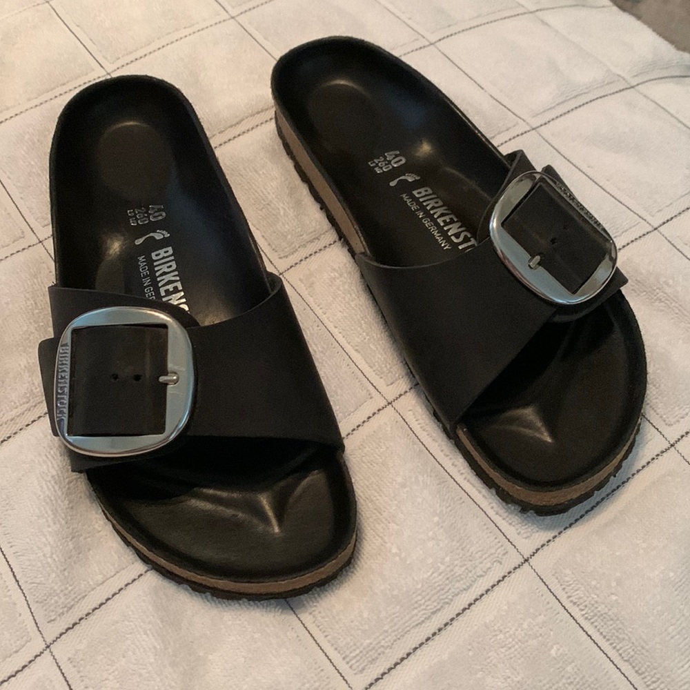Birkenstock black Madrid big buckle